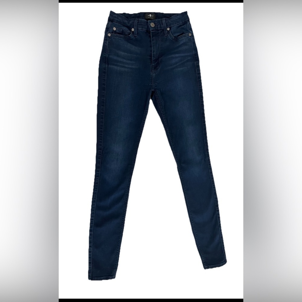 7 For All Mankind The Ankle Skinny Jeans Women Size 25 Blue Denim (0576)